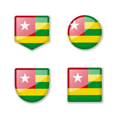 Flags of Togo - glossy collection.
