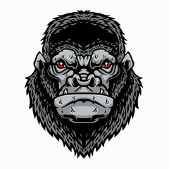 Gorilla head mascot