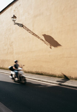 Scooter driving on the streets of Florence