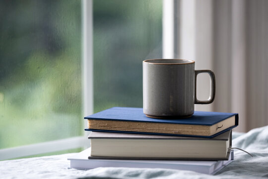 Books on a rainy day