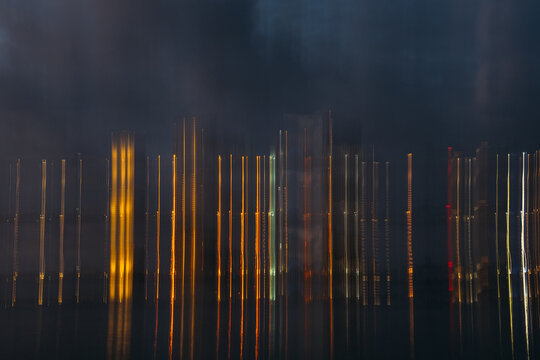 Abstract City Lights at Night