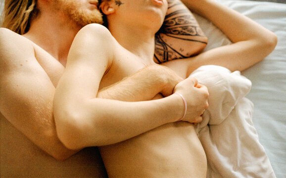 Couple in closeup , selective focus