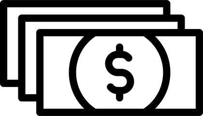Dollar Banknote Stack Icon