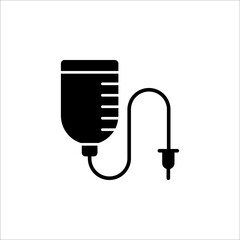 infuse icon in trendy flat style, blood bag icon, iv bag,intravenous bag. vector illustration on white background.