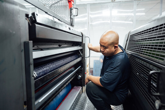 Factory worker in factory