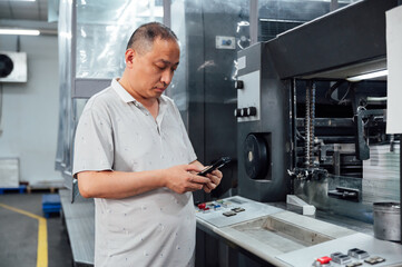 Factory worker in factory