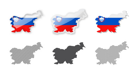Slovenia - Maps Collection. Six maps of different designs.