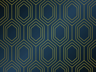 Vintage style thin gold geometric pattern background