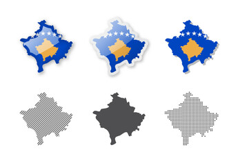 Kosovo - Maps Collection. Six maps of different designs.