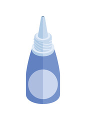 Dropper bottle. Eyedropper bottle. Simple flat illustration.