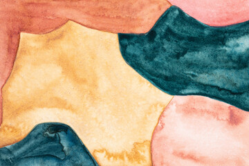 Watercolor painting abstract