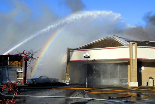Shopping center fire, Silverdale, Washington, January 8, 2012