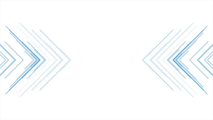 Blue minimal arrows abstract futuristic tech background