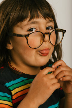 cool and  Trendy Girl portrait
