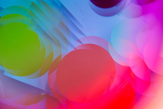 Abstract colorful geometric shapes. 