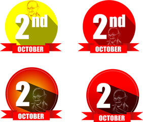 2nd october gandhi jayanti sticker pack