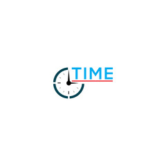 clock logo design vector