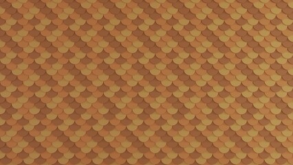 Brown fish scale wall on pastel texture  or Self Adhesive Fish Scale pattern wallpaper  or Fish scale seamless pattern background, For design decorate Scales Removable Wallpaper by 3d rendering  03