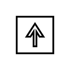 Graphic flat upload icon for your design and website