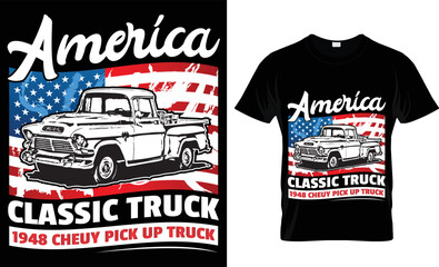 america classic truck 1948 cheuy pick up truck .
