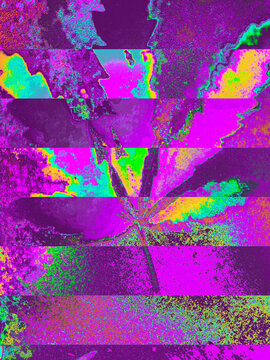 Bright, vibrant marijuana, cannabis leaf background