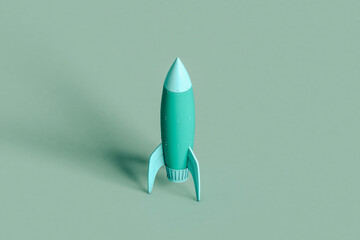 stylized space rocket