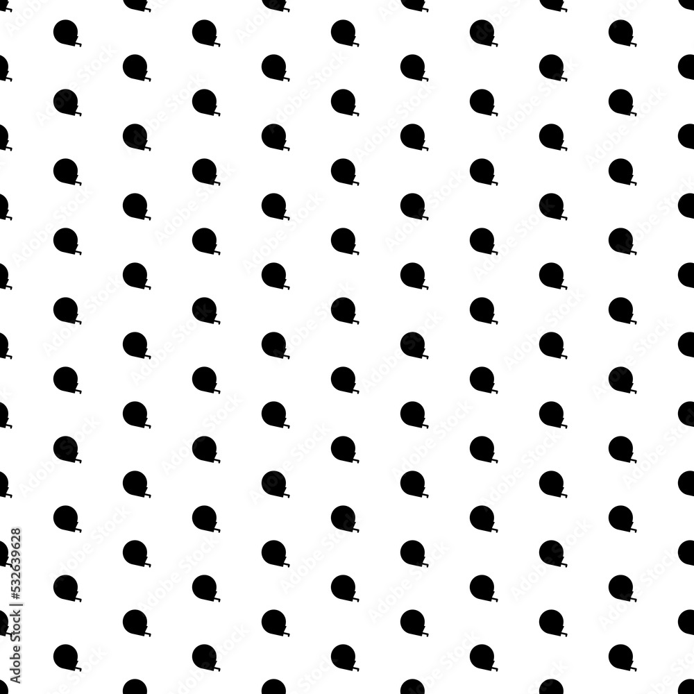 Poster Square seamless background pattern from black tape measure symbols. The pattern is evenly filled. Vector illustration on white background