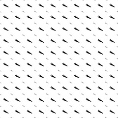 Square seamless background pattern from geometric shapes are different sizes and opacity. The pattern is evenly filled with big black hand saw symbols. Vector illustration on white background