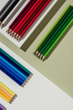 Colorful crayons