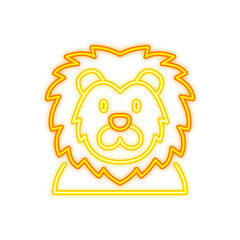 lion neon signboard