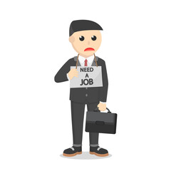 businessman need a job design people