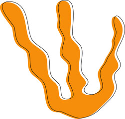 Flower painting. Design flora colourful.