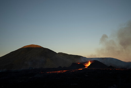 Volcano Fagradalsfjall in Iceland