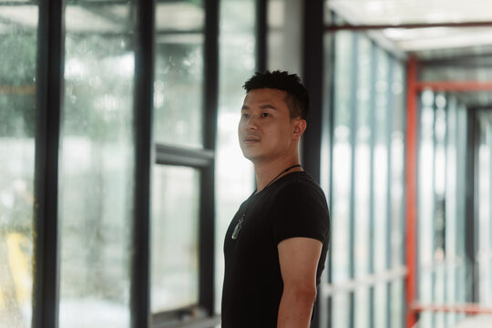 Cool real Asian man
