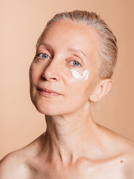 Using SPF for sun protect. Sunscreen for face concept