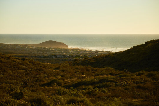 Golden hour at the coast of San Quintin