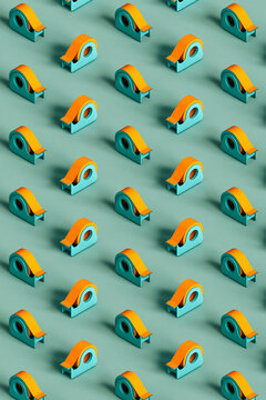 isometric pattern of many scotch tapes