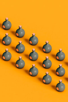 rows of Halloween Witches' Potions