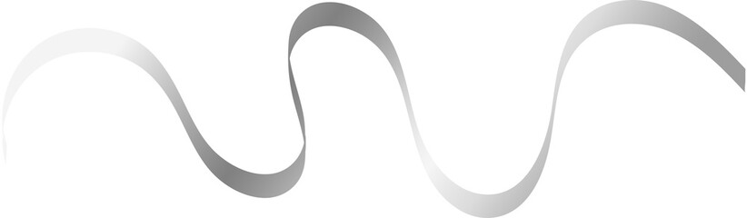 ribbon doodle line silver, sticker silver ribbon, confetti