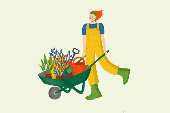 Woman with a Wheelbarrow