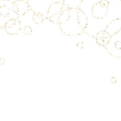 Gold Glitter Stars. Luxury Shiny Confetti.