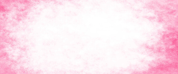Obraz premium pink background with soft pink center and white vintage texture with light blur and autumn colors, old soft pink background texture, elegant classy pink color with border grunge.