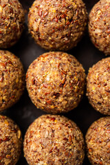 Alsi pinni laddu or flax seed laddo or healthy jawas ladoo are delicious Indian sweet energy balls