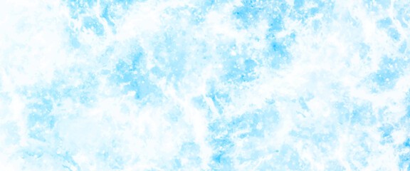 Blue watercolor sky background illustration, sky clouds landscape light background, hand drawn sky computer draw background scene design web design, abstract blue watercolor splash stroke background.