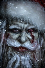 zombie santa face