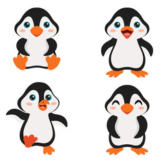 Cartoon Drawing Of Penguin Character