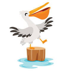 Cartoon Drawing Of A Pelican