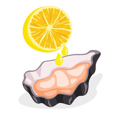 Flat Drawing Of An Oyster 