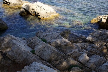Naklejka na ściany i meble rocks in the sea