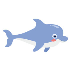 Cartoon Drawing Of A Dolphin